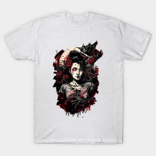 Dark fantasy asian woman T-Shirt